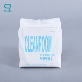 55% Microfiber 45% Polyester Camera Lens Wipe Cleanroom Wiper 52g/M2 Weight
