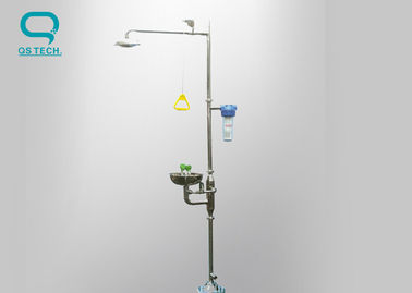 Laboratory Stainless Steel Eyewash Station With Shower Customized Sizes